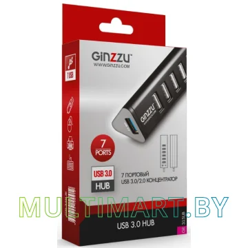 USB-хаб Ginzzu GR-315UB картинка 3